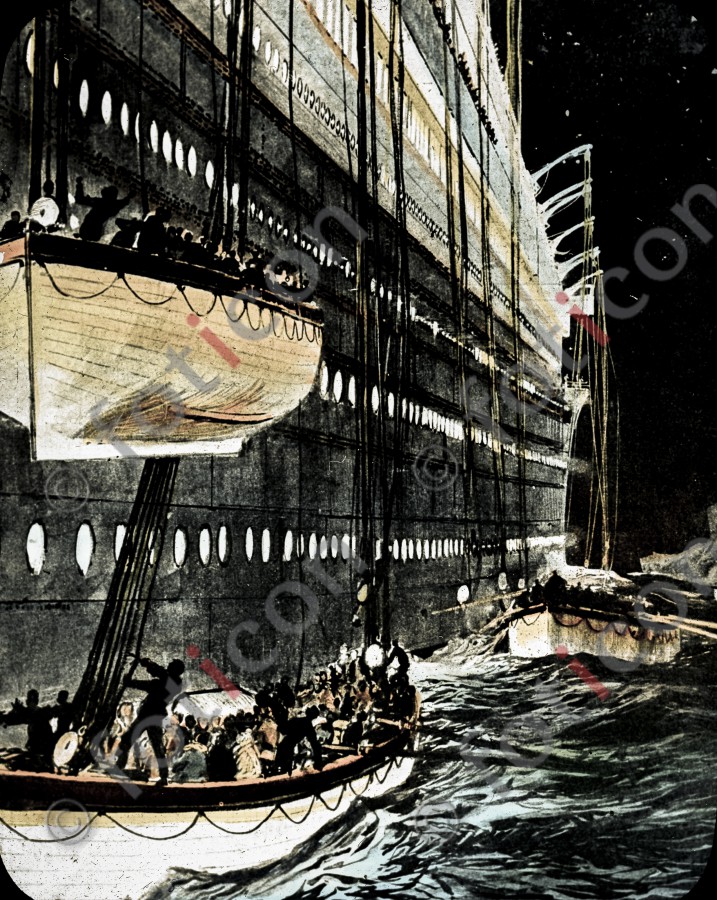 Rettungsboot an der RMS Titanic | Lifeboat on the RMS Titanic - Foto simon-titanic-196-040-fb.jpg | foticon.de - Bilddatenbank für Motive aus Geschichte und Kultur